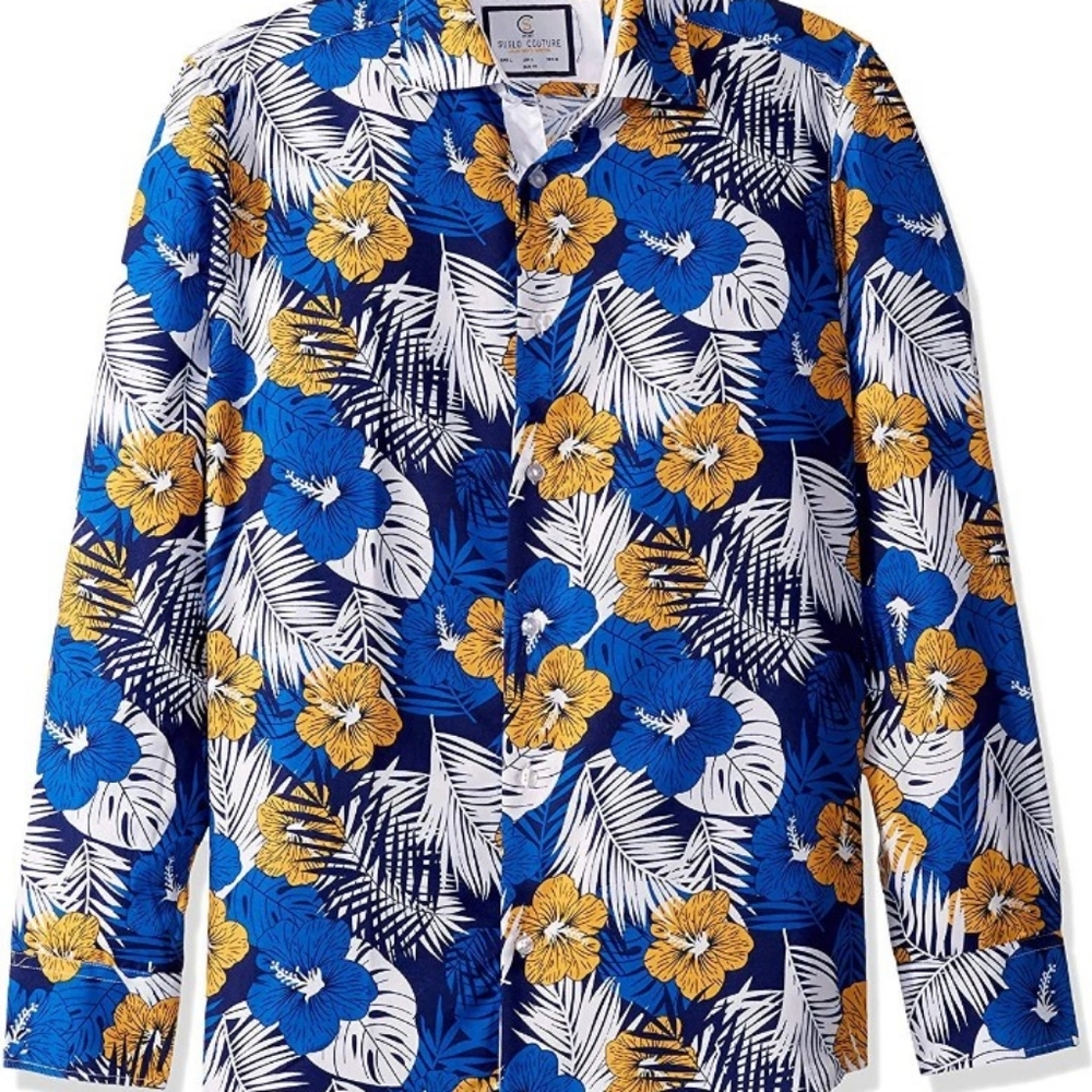 Tropical Floral Print Shirt